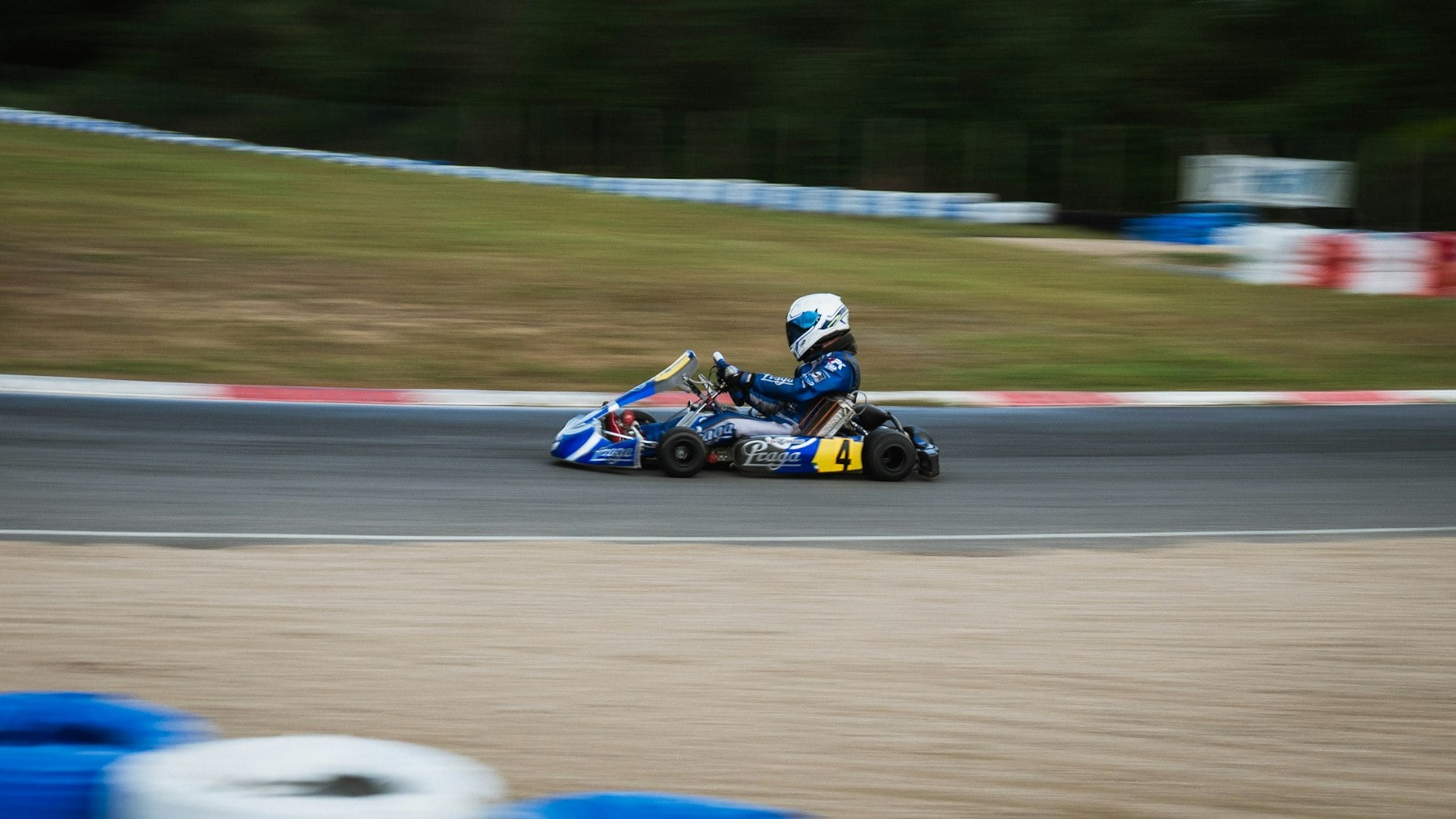 A kart on the track